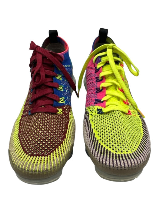 Nike Vapormax Shoe Size 41 Green, Red, Pink Synthetic Knit Lace Up Sneakers Green, Red, Pink / 41
