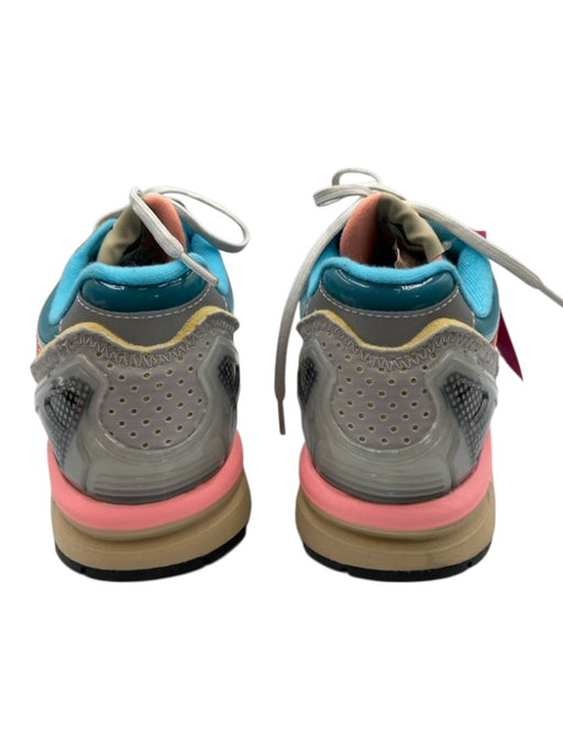 Adidas Shoe Size 41 Blue, Orange, Beige Synthetic Knit Lace Up Sneakers Blue, Orange, Beige / 41