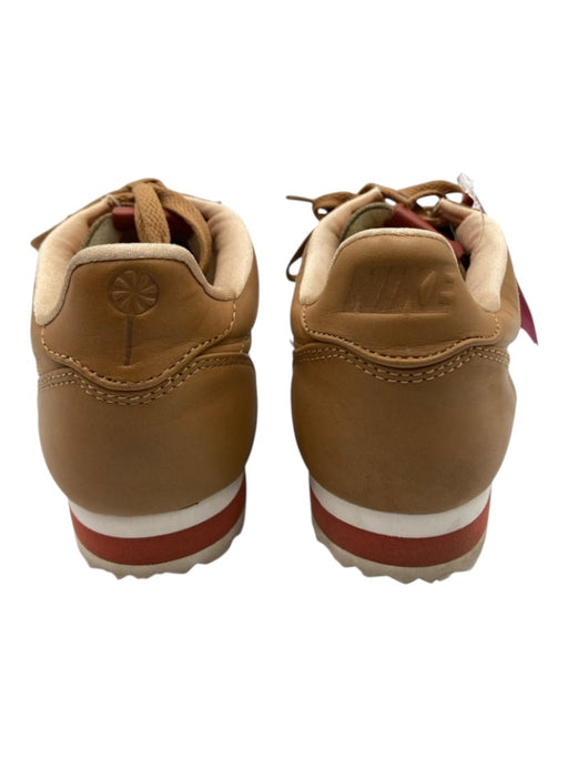 Nike Shoe Size 9.5 Light Brown Leather Lace Up Edge Detail Sneakers Light Brown / 9.5