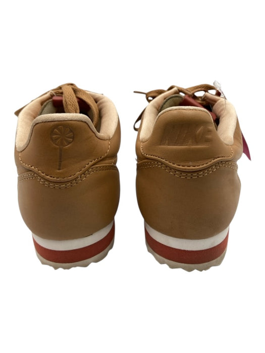 Nike Shoe Size 9.5 Light Brown Leather Lace Up Edge Detail Sneakers Light Brown / 9.5