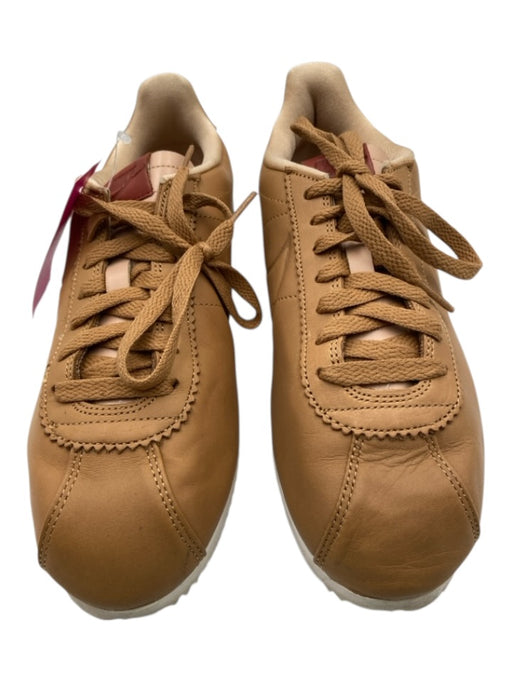 Nike Shoe Size 9.5 Light Brown Leather Lace Up Edge Detail Sneakers Light Brown / 9.5