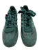 Adidas Shoe Size 42 Dark Green Leather & Suede Lace Up Contrast Stitch Sneakers Dark Green / 42