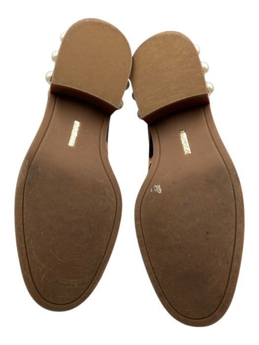 Louise et Cie Shoe Size 9.5 Brown & Beige Ponyhair Faux Pearl Cap Toe Booties Brown & Beige / 9.5