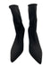 Veronica Beard Shoe Size 9.5 Black Synthetic Knit Pointed Toe Sock Booties Black / 9.5