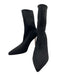 Veronica Beard Shoe Size 9.5 Black Synthetic Knit Pointed Toe Sock Booties Black / 9.5