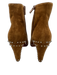 Christian Louboutin Shoe Size 41.5 Brown Suede Pointed Toe Studs Ankle Booties Brown / 41.5