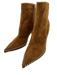 Christian Louboutin Shoe Size 41.5 Brown Suede Pointed Toe Studs Ankle Booties Brown / 41.5
