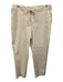 J. Crew Size 14 Beige & White Cotton Blend Pinstripe Drawstring Blazer Pant Set Beige & White / 14