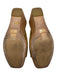 Jimmy Choo Shoe Size 41 Gold Leather Metallic Mule Cork Heel Platform Wedges Gold / 41
