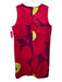 Marimekko Size 14 fuchsia pink, purple, green Cotton Blend Sleeveless Dress fuchsia pink, purple, green / 14
