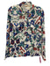Tory Burch Size 14 White, Blue, Red Cotton painted floral Long Sleeve Top White, Blue, Red / 14