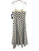 Adrianna Papell Size 14 White & Black Polyester Strapless Polka Dot Gown White & Black / 14