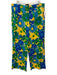 J. Crew Size 16 Cream White, Blue & Green Linen Floral High Waist Wide Leg Pants Cream White, Blue & Green / 16