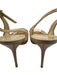 Jimmy Choo Shoe Size 40 Beige Lace Upper Peep Toe Patent Trim Slingbacks Beige / 40