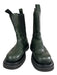 Bottega Veneta Shoe Size 41 Dark Green Leather Pull Tabs Elastic Sides Boots Dark Green / 41