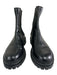 Gianvito Rossi Shoe Size 41 Black Leather Pull Tabs Elastic Sides Lug Sole Boots Black / 41