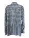 Peter Millar Size L Blue & White Cotton Plaid Button Up Men's Long Sleeve Shirt Blue & White / L