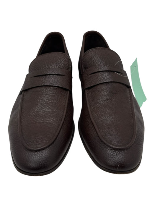 To Boot New York Shoe Size 13 Dark Brown Leather Pebbled Dress Men's Shoes Dark Brown / 13