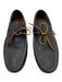 Sid Mashburn Shoe Size 13 Blue Leather Solid Boat Shoe Sneaker Men's Shoes Blue / 13