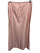 Kay Unger Size 8 Beige & Pink Silk Abstract Print Rhinestone Detail Skirt Set Beige & Pink / 8