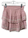 Cake for Dinner Size Small Pink & White Cotton Blend Elastic Waist Tiered Skirt Pink & White / Small