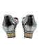 Nicholas Kirkwood Shoe Size 35 Silver Patent Leather Metallic Mid Heel Pumps Silver / 35