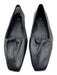 Toteme Shoe Size 36 Black Leather Pointed Square Toe Gathered Slip On Flats Black / 36