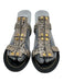 Tom Ford Shoe Size 36.5 Beige, Black & Gold Python Leather Snakeskin Sandals Beige, Black & Gold / 36.5