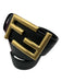 Fendi Black Leather Gold Hardware Men's Belt Black