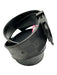 Louis Vuitton Black Leather Checkered Men's Belt Black