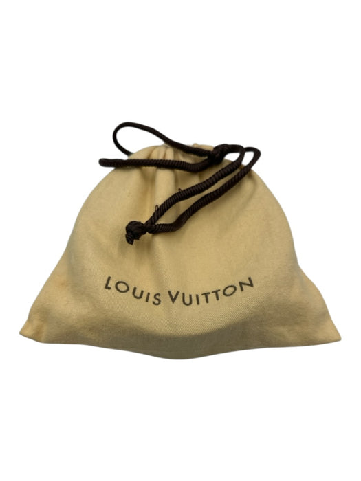 Louis Vuitton Black Leather Checkered Men's Belt Black