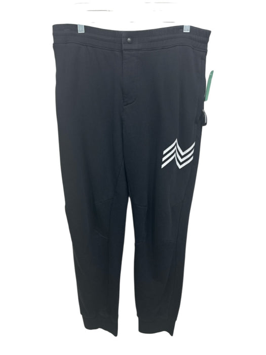 Missoni Sport Size L Black & White Cotton Zip Pocket Elastic Waist Jogger Pants Black & White / L