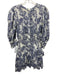 Loveshackfancy Size XS Cream White & Purple Cotton & Silk Floral Ruffle Dress Cream White & Purple / XS