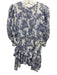 Loveshackfancy Size XS Cream White & Purple Cotton & Silk Floral Ruffle Dress Cream White & Purple / XS