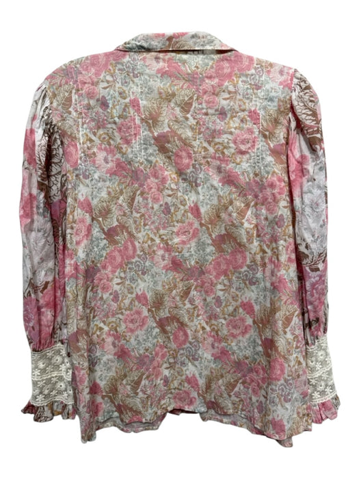 Loveshackfancy Size XS / M Beige, Pink & Multi Cotton Floral Skirt Set Beige, Pink & Multi / XS / M