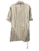 Tory Burch Size 10 Cream White & Blue Cotton Denim Tie Dye Short Sleeve Dress Cream White & Blue / 10