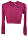 Lululemon Size 4 Pink Nylon Blend Long Sleeve Crop Top Pink / 4