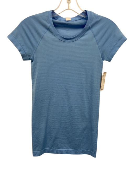 Lululemon Size 2 Blue Nylon Blend Short Sleeve Top Blue / 2