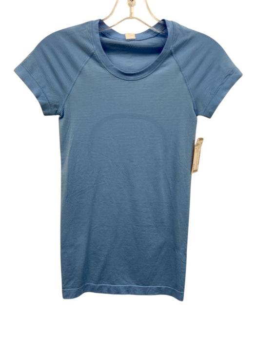 Lululemon Size 2 Blue Nylon Blend Short Sleeve Top Blue / 2