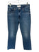 Mother Size 29 Dark Wash Cotton Blend Stud Detail Mini Flare Pockets Jeans Dark Wash / 29