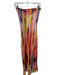SNDYS. Size S Multi Polyester Strapless Zipper Watercolor Maxi Dress Multi / S