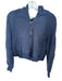Lululemon Size M/L Navy Cotton Blend Half Zip Cropped Athletic Hoodie Navy / M/L