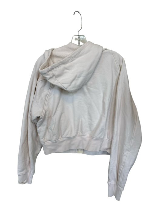 Beyond Yoga Size M Cream Cotton Full Zip Long Sleeve Athletic Hoodie Cream / M
