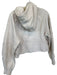 Lululemon Size M/L Bone Cotton Blend Half Zip Cropped Athletic Hoodie Bone / M/L