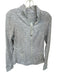 Lululemon Size 8 Gray & White Long Sleeve Heathered Full Zip Athletic Jacket Gray & White / 8