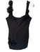 Elliatt Size M Black Polyester Sleeveless Flower Application Back Zip Dress Black / M