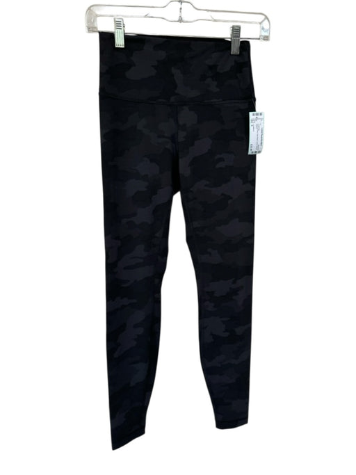 Lululemon Size 6 Black & Gray High Waist Camo Athletic Leggings Black & Gray / 6