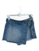 We The Free Size 6 Med Light Wash Cotton Side Tie Cut Off Denim Skort Med Light Wash / 6
