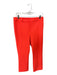L'agence Size 6 Neon Coral Polyester Blend Mid Rise Straight Leg Cropped Pants Neon Coral / 6