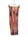 SNDYS. Size XS Multi Polyester Abstract Strapless Maxi Dress Multi / XS